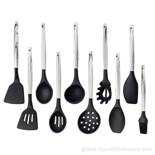 Silicone Cooking Utensils Silicone Slotted Mixing Spoons Supplier